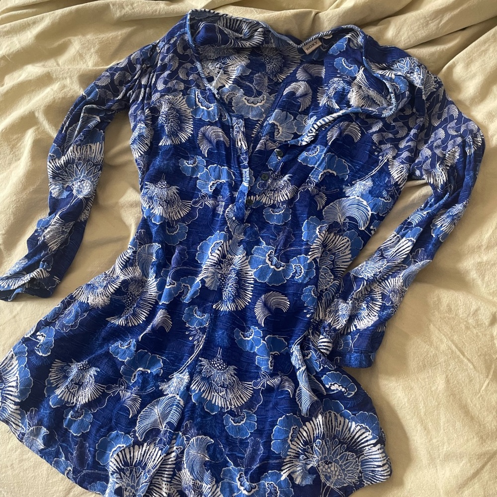 Roxy front button romper